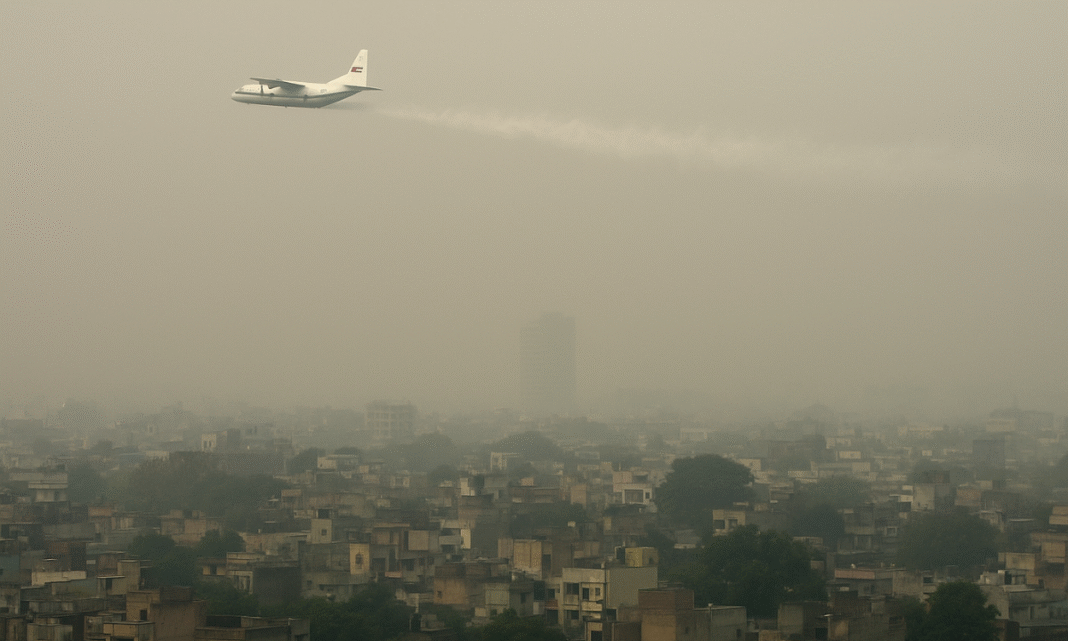 Smog over Delhi as government conducts cloud seeding experiment to induce rainfall