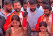 Rashmika-Vijay Seek Blessings at Tirupati Rashmika-Vijay Visit Tirupati After Wedding