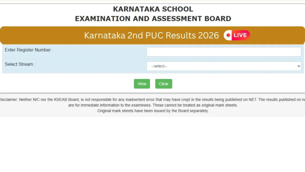 Karnataka 2nd PUC Results 2026 Live Updates: KSEAB Class 12 Marks Memo Release Date & How to Check