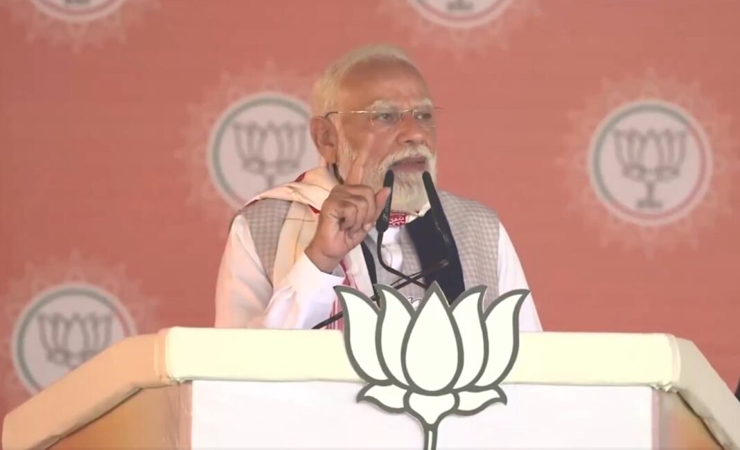 Modi targets Congress, stresses Assam development