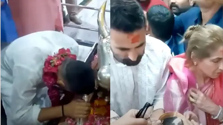 Akshay Kumar Visits Mahakaleshwar Ahead of Bhooth Bangla