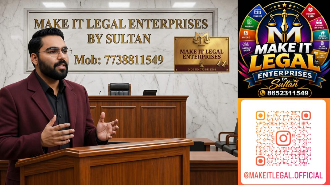 Make It Legal Enterprises legal documentation camp in Mumbai for passport, PAN, Aadhaar and Ayushman Bharat services